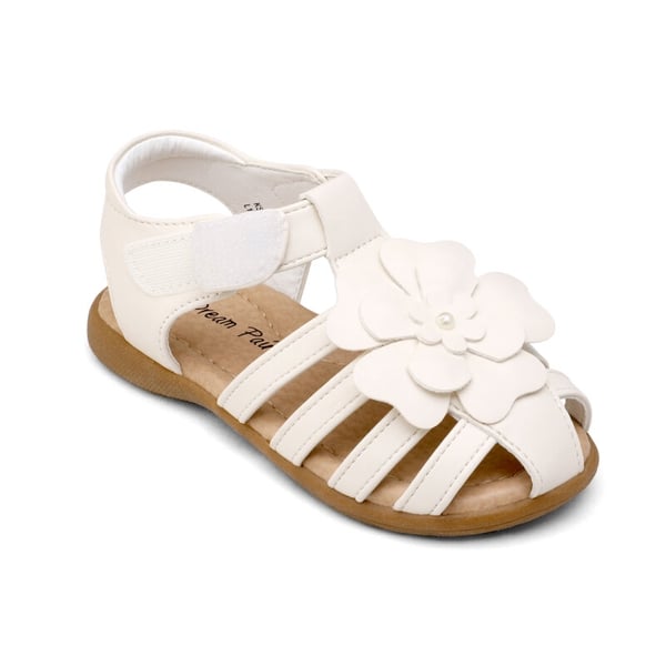 Toddler Girls Closed-Toe Sandals - MILKY WHITE - 2